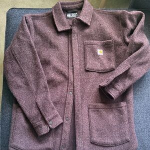 Carhartt Women’s Purple Wool-Blend Work Shirt Jacket